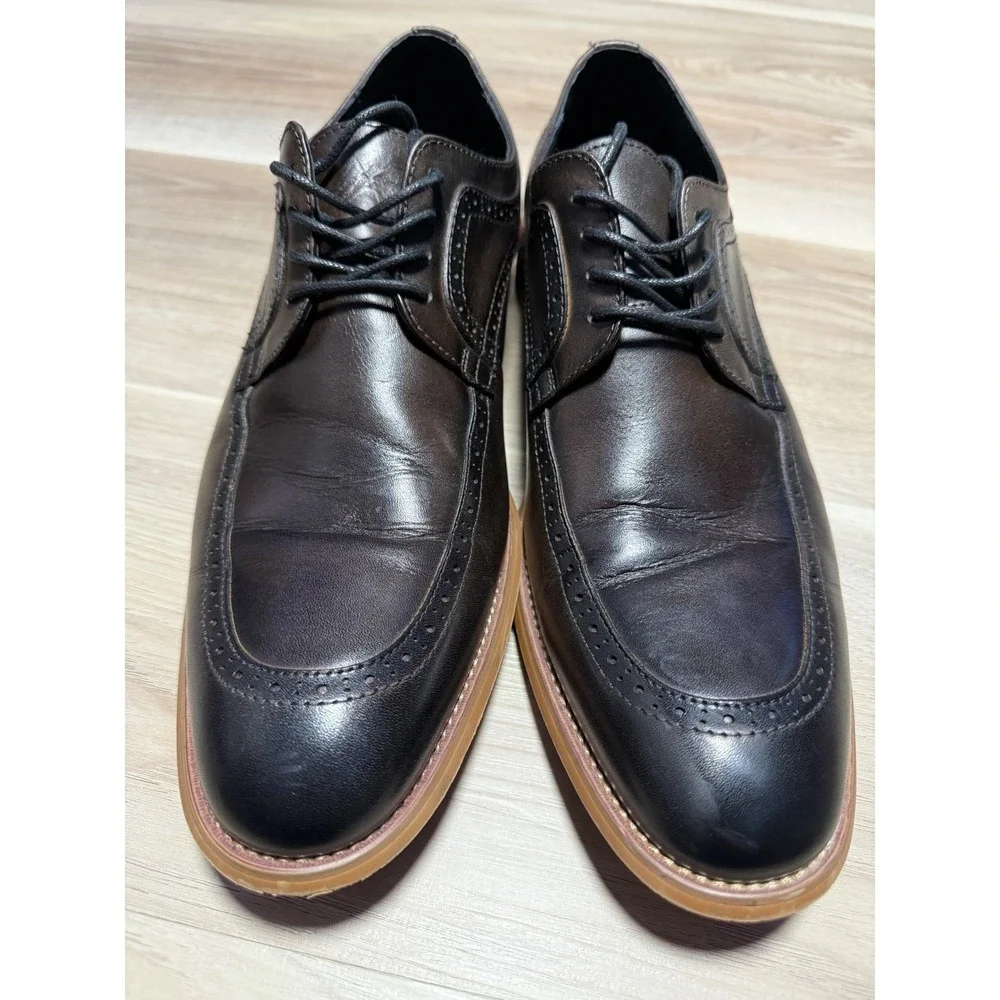Stacy Adams Oxford Shoes Mens 11M Brown Leather Wingtip 25078-011 Dress‎ Brogue